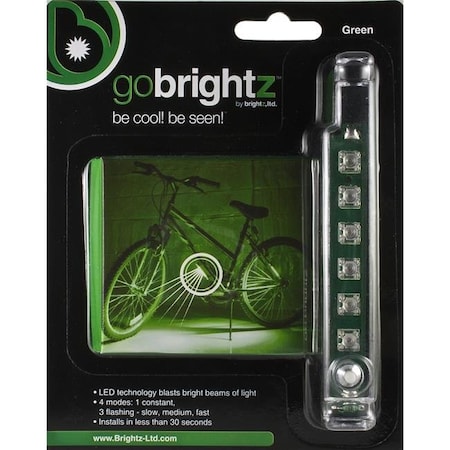 Brightz Brightz 9700303 Gobrightz Under Bike LED Light  Green 9700303